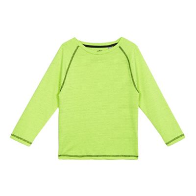 bluezoo Boys' lime textured long sleeved top